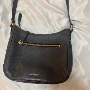 Vera Bradley Black Leather Shoulder Bag